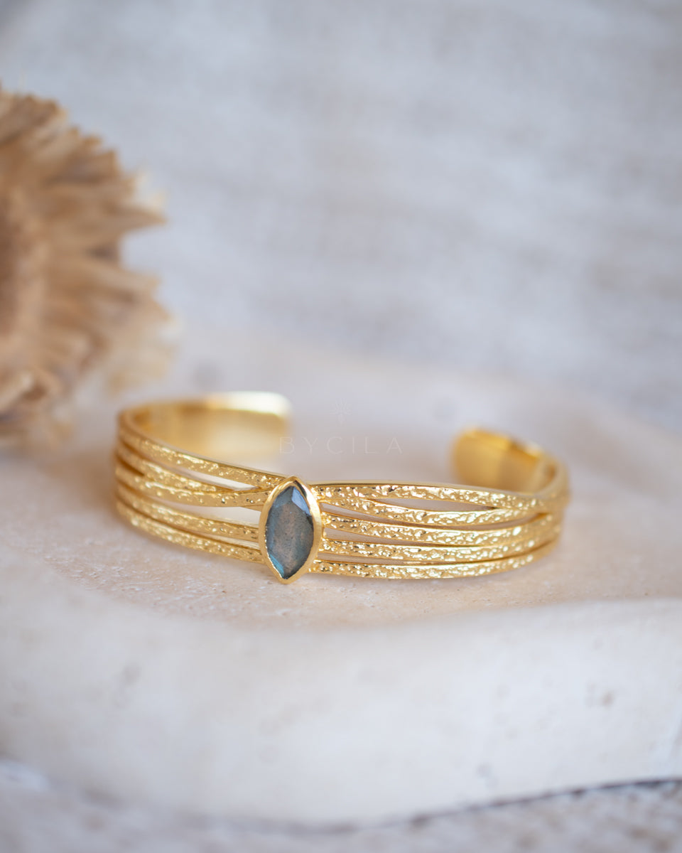 Connie Bracelet * Labradorite * Gold Plated * BJB081