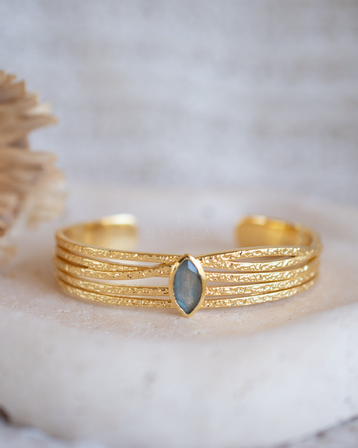Connie Bracelet * Labradorite * Gold Plated * BJB081