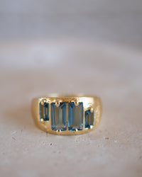Kate Ring * Iolite hydro * Gold Plated * BJR356