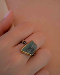 Nermin Ring * Rough Tourmaline * Sterling Silver 925 *SBJR044
