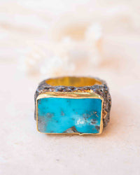 Pinar Ring * Turquoise * Sterling Silver 925 *SBJR053
