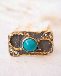 Linie Ring * Turquoise * Sterling Silver 925 *SBJR060