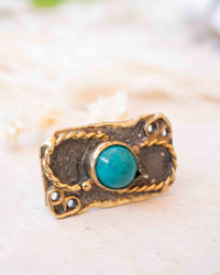 Linie Ring * Turquoise * Sterling Silver 925 *SBJR060