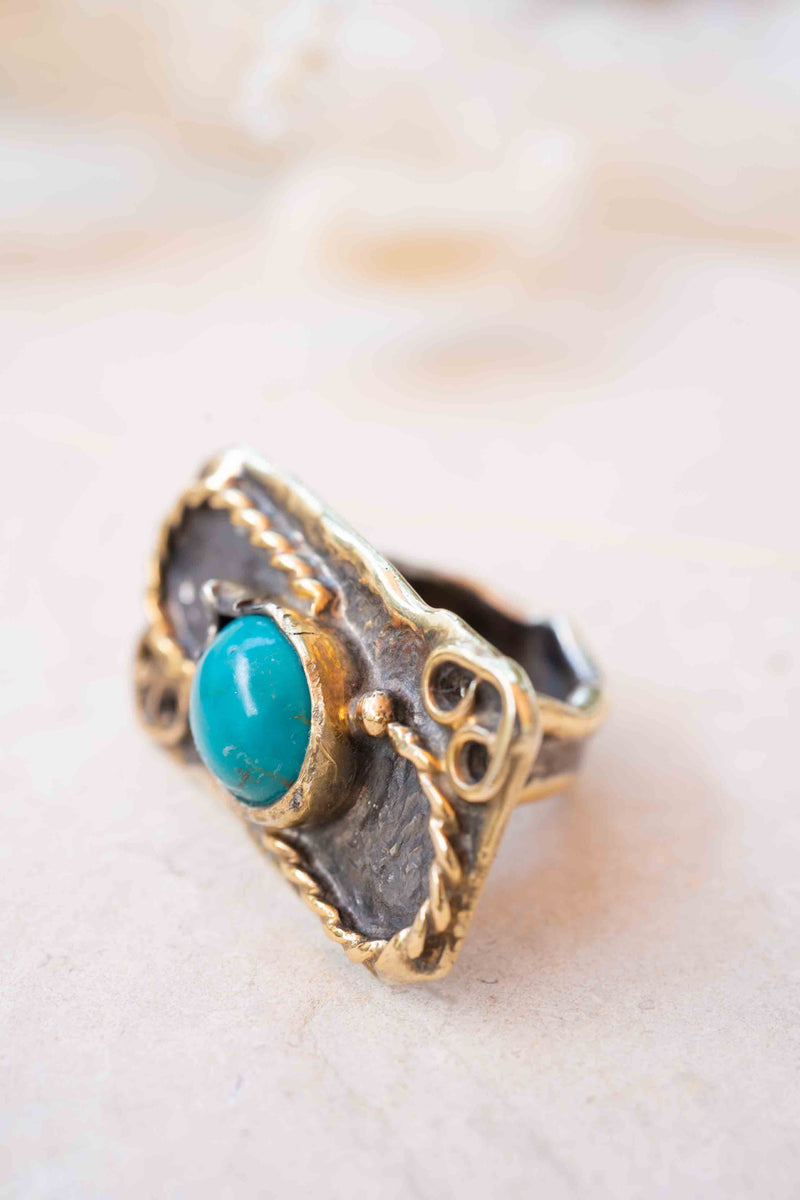 Linie Ring * Turquoise * Sterling Silver 925 *SBJR060