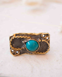 Linie Ring * Turquoise * Sterling Silver 925 *SBJR060
