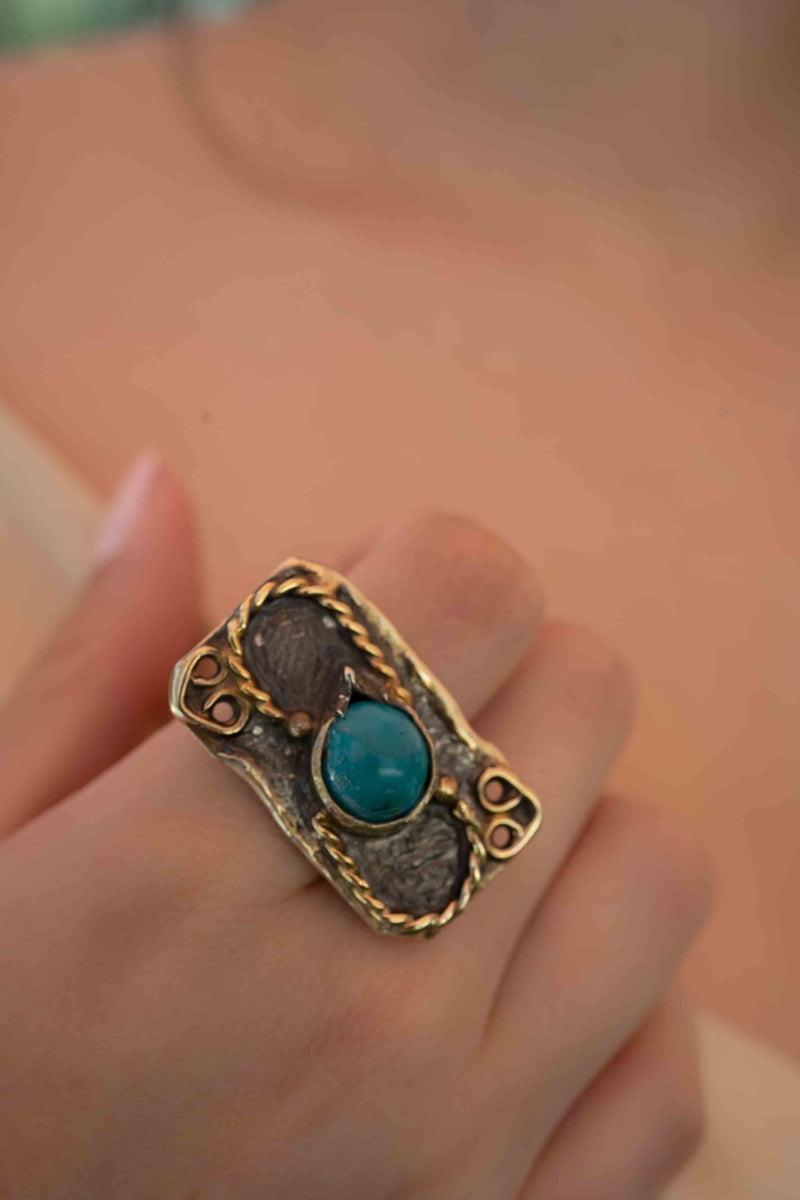 Linie Ring * Turquoise * Sterling Silver 925 *SBJR060