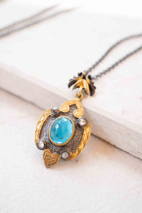 Sodia Necklace* Blue topaz hydro, Amethyst hydro, Ruby hydro * Sterling Silver 925 *SBJN004