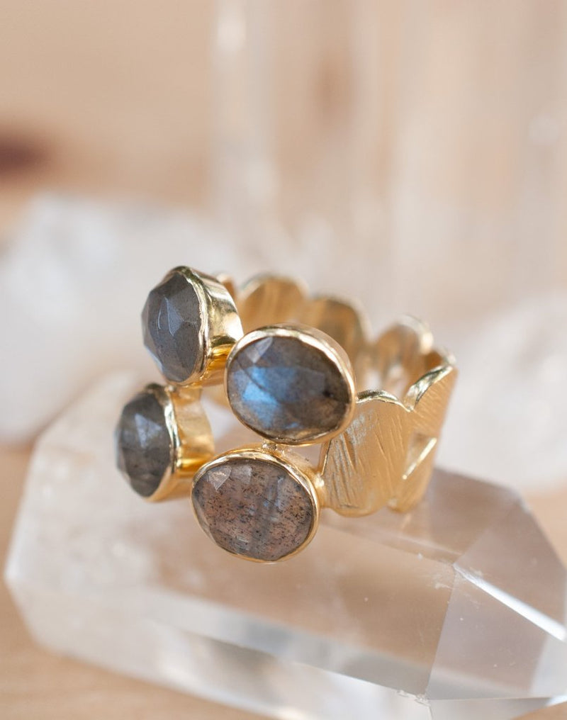 Lassy Ring * Labradorite * Gold Vermeil * BJR233