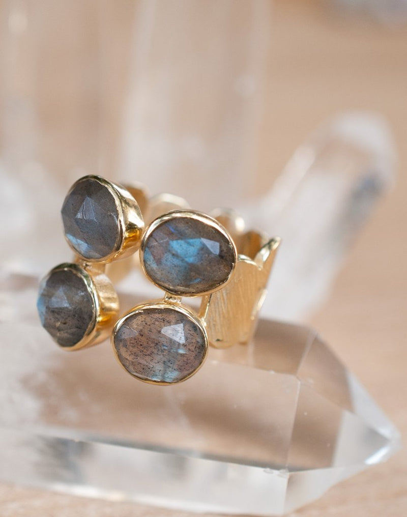 Lassy Ring * Labradorite * Gold Vermeil * BJR233