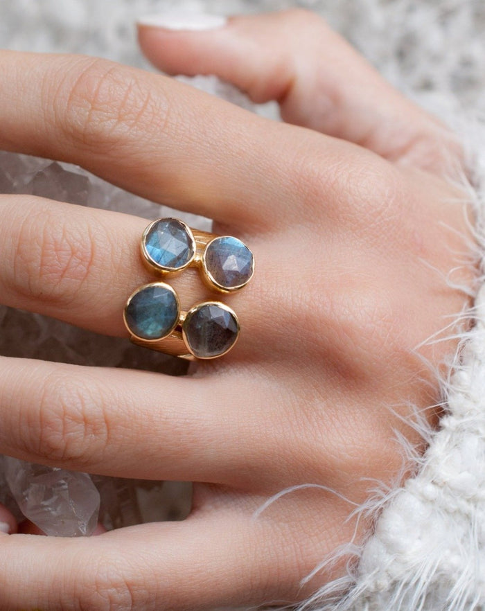 Lassy Ring * Labradorite * Gold Vermeil * BJR233