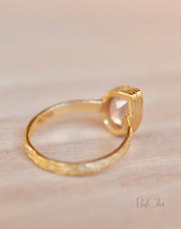Beatriz Ring * Rose Quartz * Gold Plated 18K * SBJR126