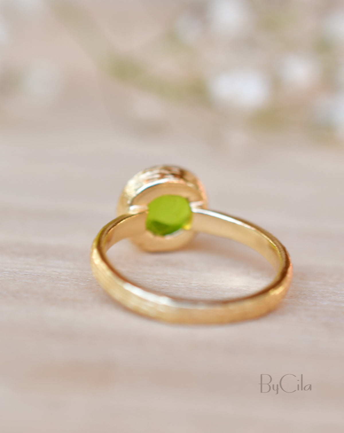 Leticia Ring * Peridot hydro * Gold Plated 18k * SBJR116