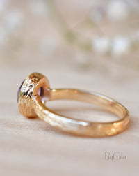 Leticia Ring * Amethyst hydro * Gold Plated 18k * SBJR121