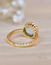 Marcela Ring * Blue Topaz hydro * Gold Plated 18k * SBJR113