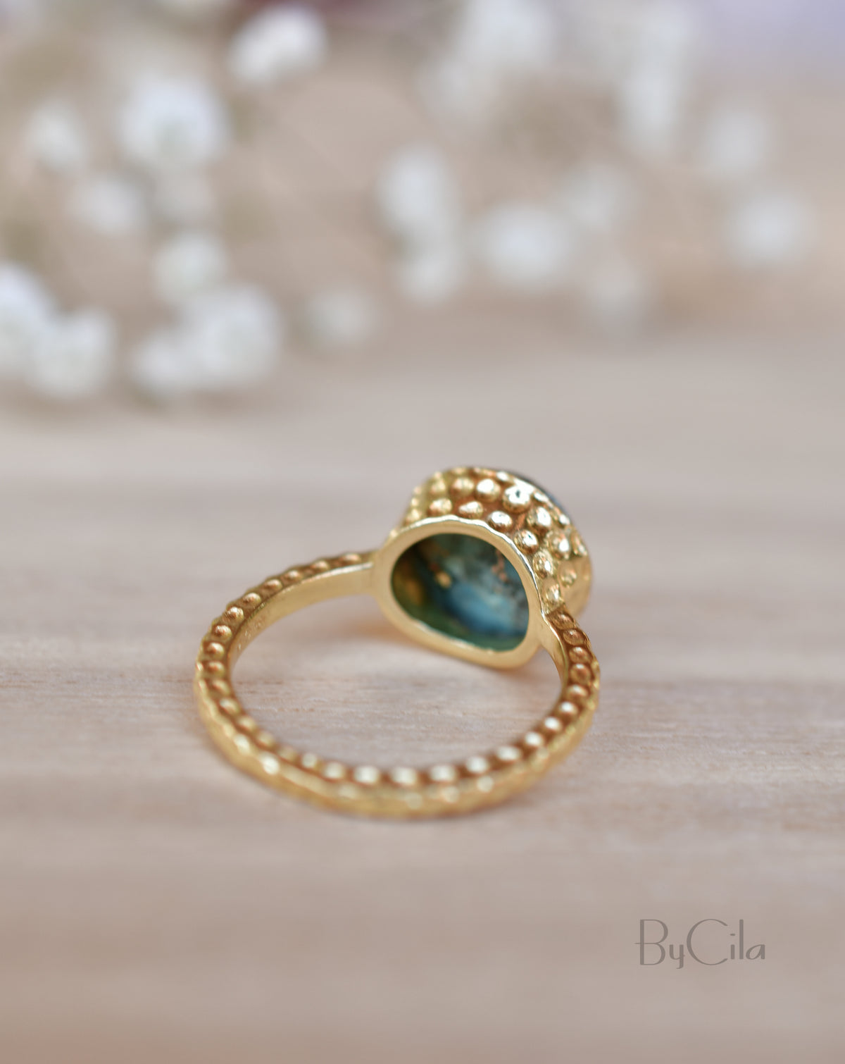 Marcela Ring * Copper Turquoise * Gold Plated 18k * SBJR104