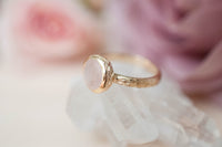 Leticia Ring * Rose Quartz * Gold Plated 18K * SBJR120