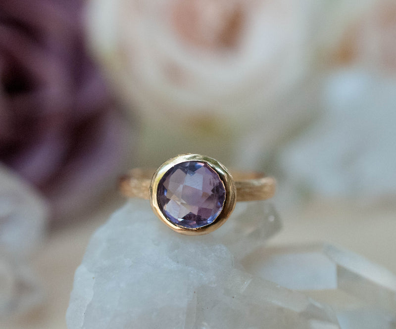 Leticia Ring * Amethyst hydro * Gold Plated 18k * SBJR121