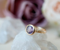 Leticia Ring * Amethyst hydro * Gold Plated 18k * SBJR121