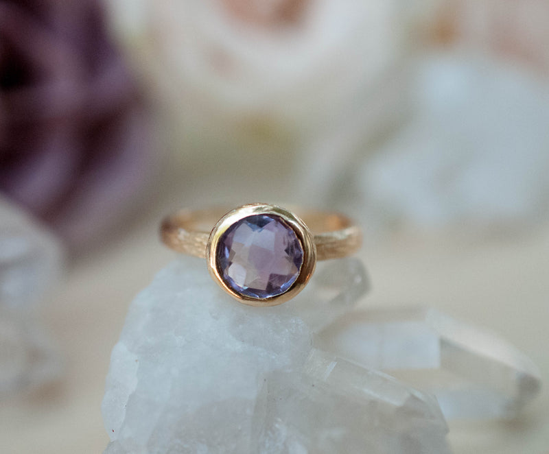 Leticia Ring * Amethyst hydro * Gold Plated 18k * SBJR121