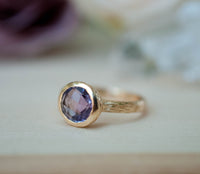 Leticia Ring * Amethyst hydro * Gold Plated 18k * SBJR121