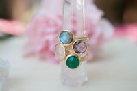 Leticia Ring * Peridot hydro * Gold Plated 18k * SBJR116