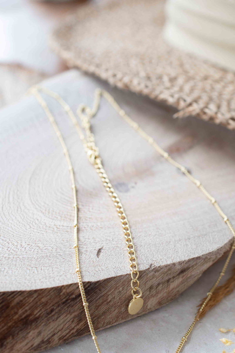 Long Coin Necklace * Gold Plated * BJN116
