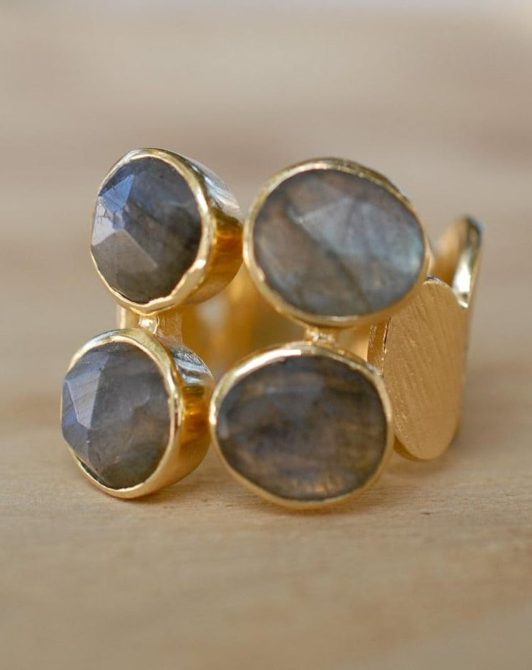 Lassy Ring * Labradorite * Gold Vermeil * BJR233