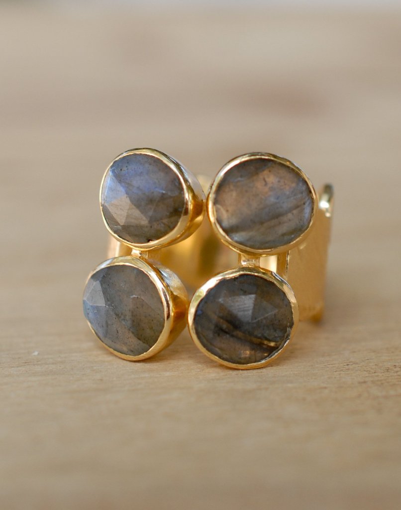 Lassy Ring * Labradorite * Gold Vermeil * BJR233