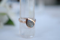 Beatriz Ring * Rainbow Labradorite * Rose Gold * BJR212