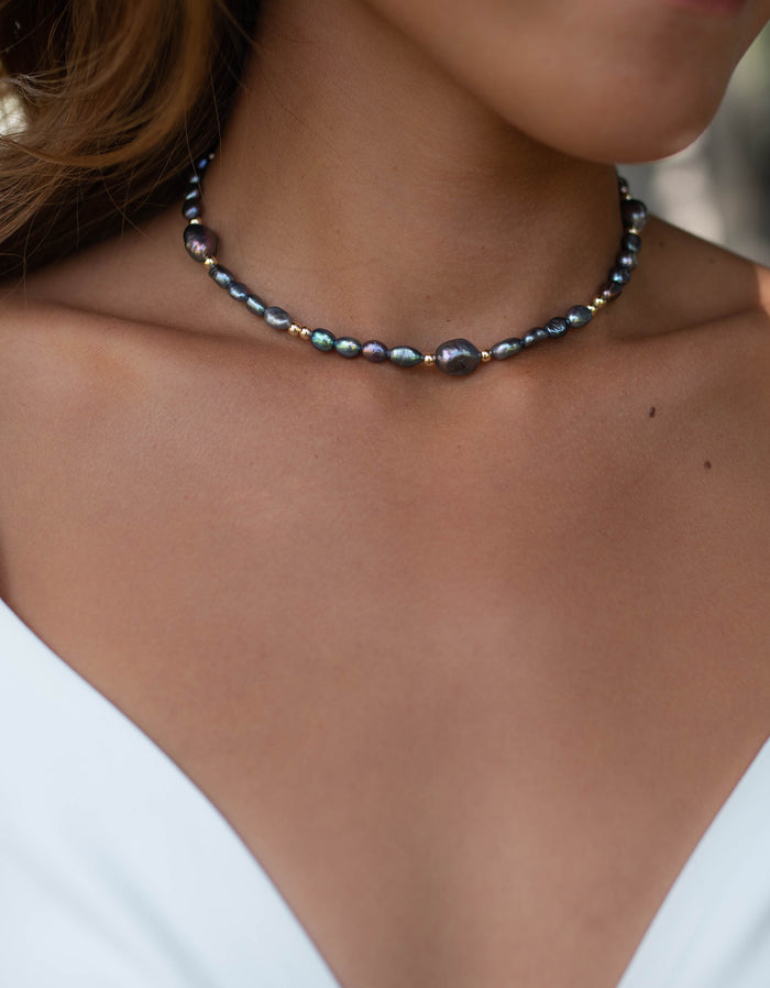 Fresh Water Pearl Necklace * Gold Filled, Rose Gold Filled and Sterling Silver * BJN088