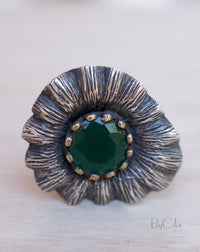 Florinda Ring * Green Onyx hydro * Sterling Silver 925 * SBJR017