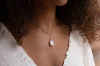 Cassie Necklace * Moonstone * Gold Vermeil, Sterling Silver or Rose Gold Vermeil * BJN087