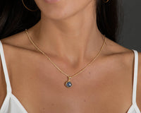 Ana Necklace * Labradorite * Gold Vermeil * BJN010