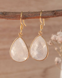 Celina Earrings * Moonstone * Gold Vermeil * BJE143-4