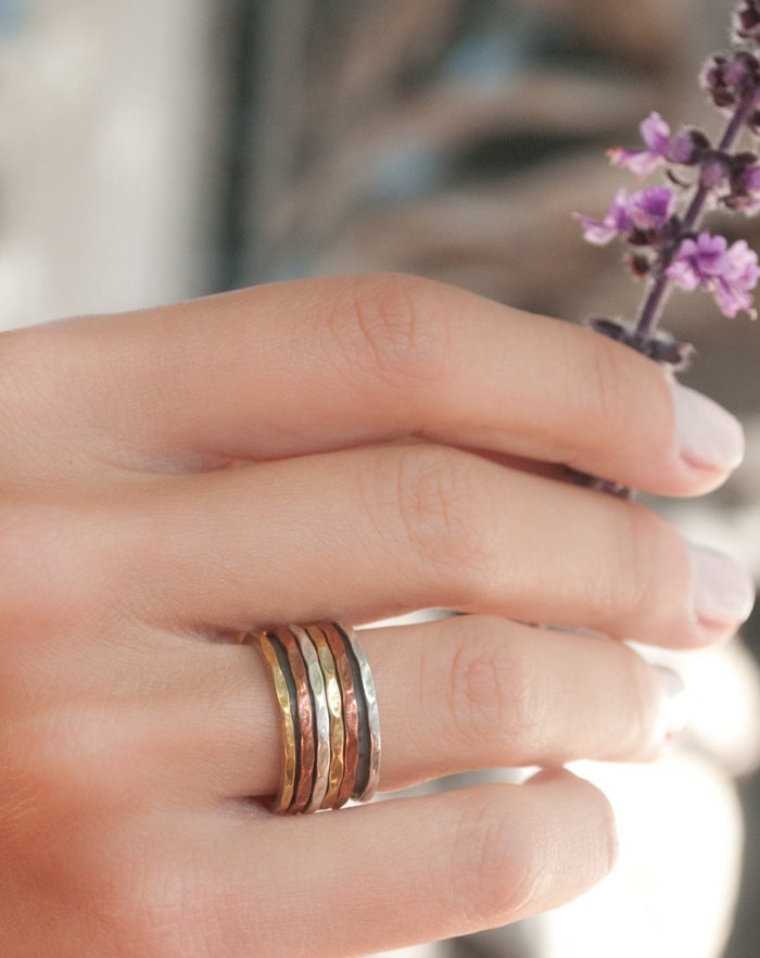 Spinner Ring * Meditation * Spinning * Spin * Anxiety * Anti Stress * Sterling Silver * Copper *Jewelry * Bycila * Gift for Her BJS012