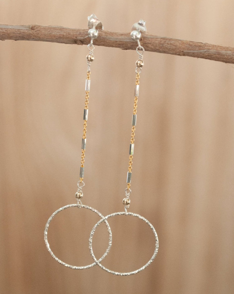 Lawren Earrings * Sterling Silver and Gold Vermeil * BJE123