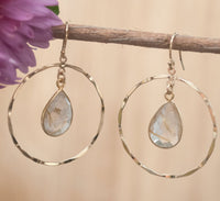 Layse Earrings * Rutilated Quartz * Gold * BJE136