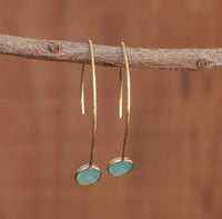 Diana Earrings * Labradorite * Gold Vermeil * BJE048