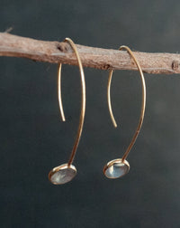 Diana Earrings * Labradorite * Gold Vermeil * BJE048