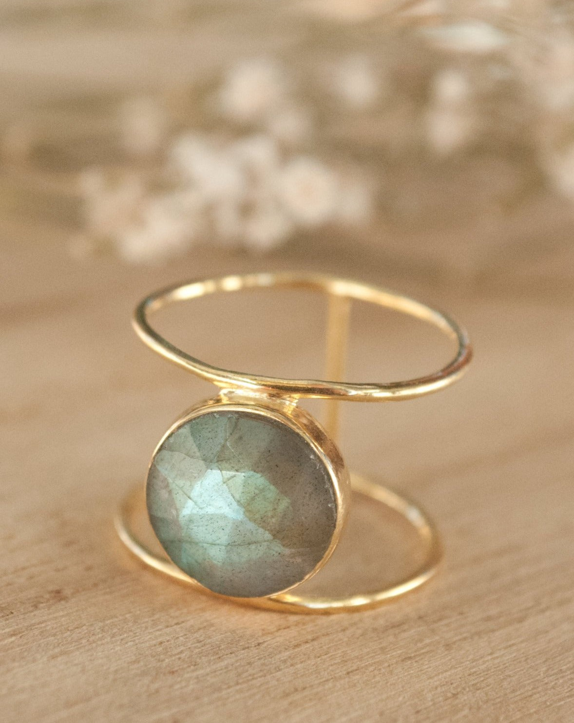 Labradorite Ring * Gold Ring * Statement Ring * Gemstone Ring * Labradorite * Bridal Ring * Wedding Ring * Organic Ring * Natural * BJR004