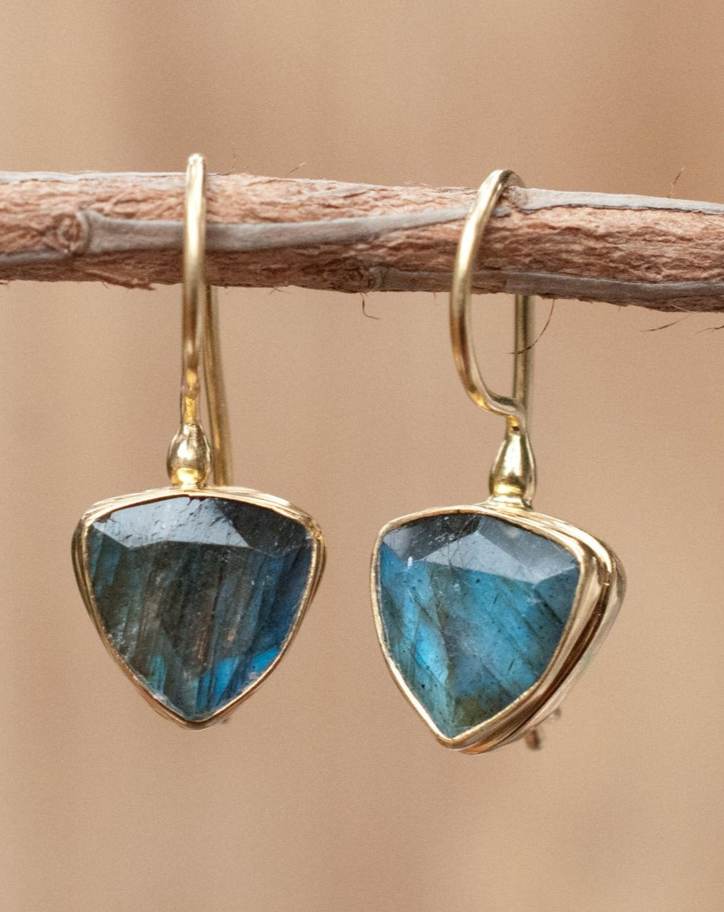 Alicia Earrings * Labradorite * Gold Plated or Sterling Silver * BJE147