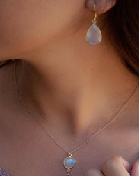 Celina Earrings * Moonstone * Gold Vermeil * BJE143-4