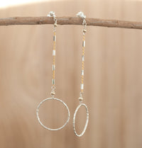 Lawren Earrings * Sterling Silver and Gold Vermeil * BJE123