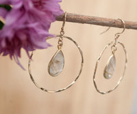 Layse Earrings * Rutilated Quartz * Gold * BJE136