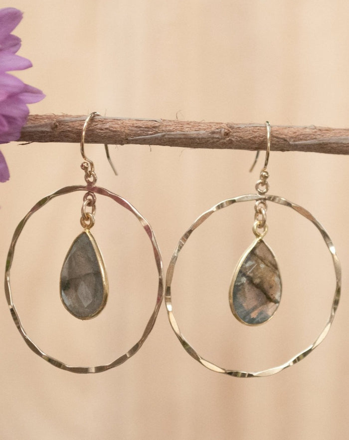 Layse Earrings * Labradorite * Gold Filled or Sterling Silver * BJE060