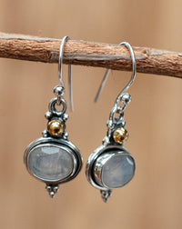 Enri Earrings * Moonstone * Sterling Silver 925 * BJE034