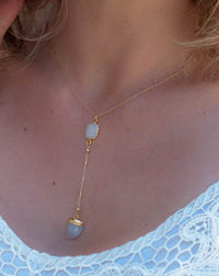 Lais Y Necklace * Moonstone * Gold Vermeil * BJN064