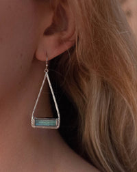 Marina Earrings * Labradorite * Gold Plated 18k or Silver Plated * BJE003C