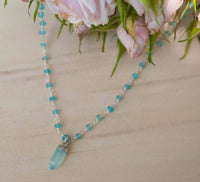 Michelle Choker * Aqua Chalcedony * Sterling Silver * BJN086