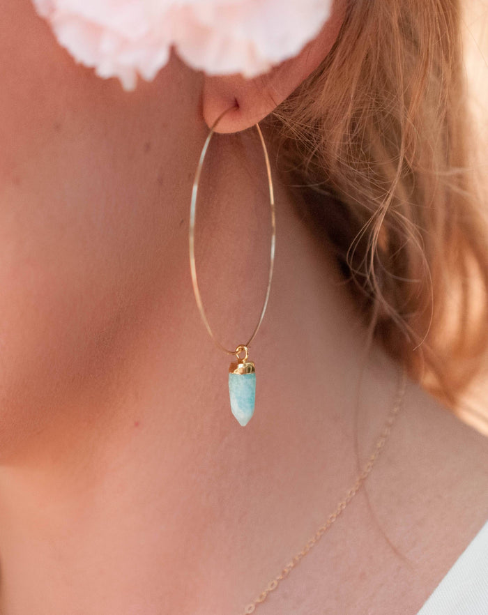 Amelia Earrings * Amazonite * Sterling Silver 925 or Gold Filled * BJE150B